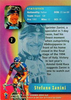 1997 Eurostar Tour de France #7 Stefano Zanini Back